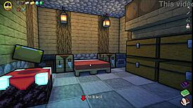 Steve fucks sexy watermelon in Hornycraft parody game! 🍉