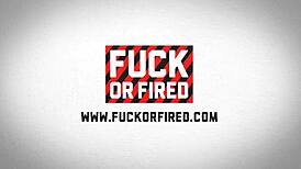 two horny sluts getting slammed hard in a wild office bang