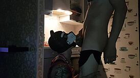 Jasper Cooking in the Kitchen