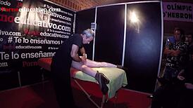 erotic massage by sex coach ana marco leads to orgasm