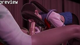 20 Year Old Virgin Haruko Amaya In Uncensored 3D Hentai