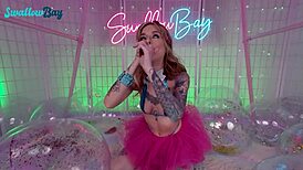 Lysagna Del Rey Performs Sloppy Swallow After Doggystyle on Sex Swing