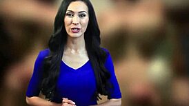 Two futanari shemale milfs fuck guy in POV threesome with facial cumshot. Dickgirls dominate hard!