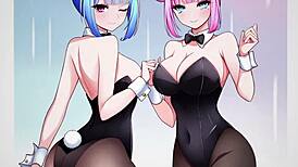 Mika And Maki Have A Farting Competition