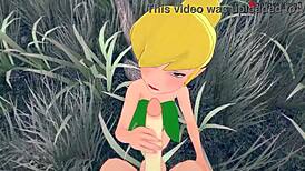 Tinker bell grows up, and i seize the chance to fuck her in the forest while another fairy watches in this peter pan hentai.