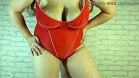 The married big-boobed milf engages in unprotected sex, receiving a creampie and risking pregnancy