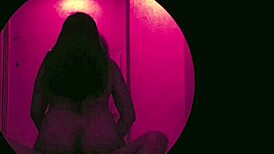 hey, watchin my bull with spy cam in glory hole cabin