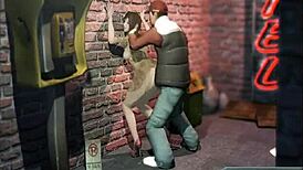 In the OFFICE, they FUCK against the WALL passionately.