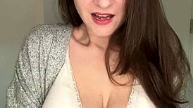 Stepmother Milking Cock Caught by Stepson, Seduces Him to Lick