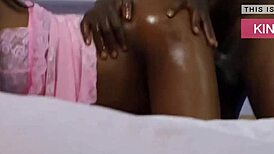 African pussy feels so good on my big black cock as I cum twice