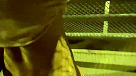 Public bridge sex while getting food