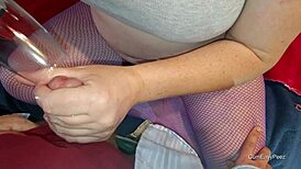 up close cum and piss play in kinky homemade session