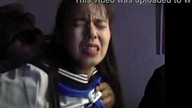 japanese babe in wild fingering and foursome action