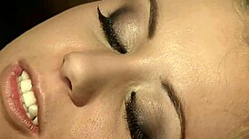 beautiful cheater bound in bdsm, face fucked and ass licked to orgasm