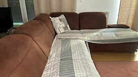 Stepmother Milking Cock Caught by Stepson, Seduces Him to Lick