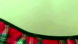 naughty student masturbates and sucks dildo in bathroom