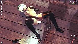 3D Simulation Girl In Anime Style