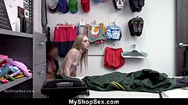 Tight pussy teen caught on hidden cam shoplifting