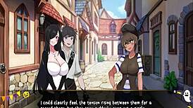 footjob under desk in horror mansion anime