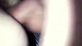 Hairy bottom gets pounded in anal missionary.