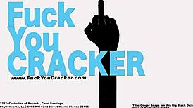 Redhead amateur fucks big black monster cock