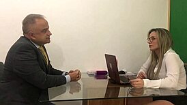 Meeting Ends In Cumshot!