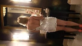 Hot Model Drops Dress