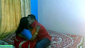 Indian Bengali Bhabhi Calls Sex Friend While Husband at Office