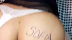 my wife's big ass bent over in doggystyle, las ricas nalgotas