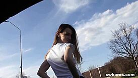My First Time as a Street Whore with Bareback Doggystyle and Facial
