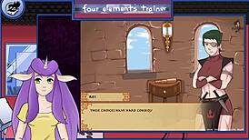 Azula's intense shower scene reveals muscular voyeur and monster tits