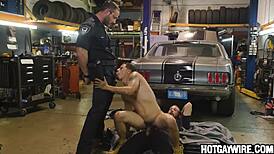 Two Officers Arrest A Guy Then Fuck Him Part 3 - Gay Porn