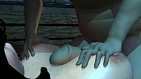 Wow, This 3d Babe Gets Tits And Pussy Fucked By Dwarf! 😍