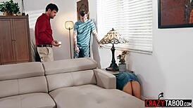 Sexy MILF Nanny Riley Jacobs STUCK and FUCKED Hard