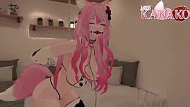 Catgirl gets chained and fucked till she squirts! 😺🔗