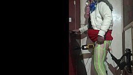 Shy bisexual enjoys dildo insertion and crossdressing masturbation