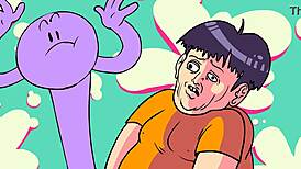 power trip cartoon features clothes ripping