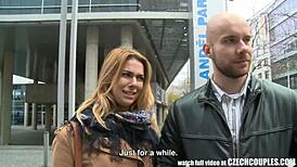 Amazing Busty Czech Teen Fucks for Cash in Public