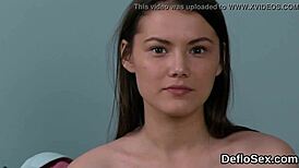 Man, this nympho rubs her tight pussy till she cums