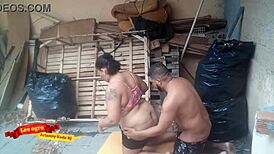 Damn! Ogre Sex in Abandoned House with Chubby Slut