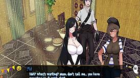 footjob under desk in horror mansion anime