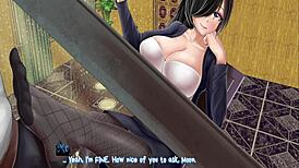 footjob under desk in horror mansion anime