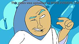 power trip cartoon features clothes ripping