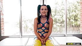 i, danni rivers, am a hardcore slut who loves ropes more than anything, getting bound and spanked bent over with my petite small tits