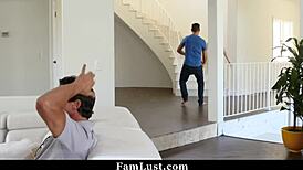 Why is this horny stepmom seducing her stepson for taboo fun?