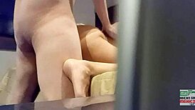 skinny young mexicana turns her boyfriend into a cuckold on video call