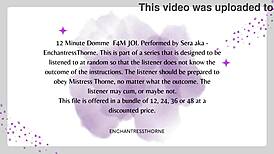 F4M Domme Gives Jerk Off Instructions Leading to Intense Orgasm and Domination