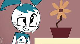 Jenny and Sheldon parody sex with creampie and facial