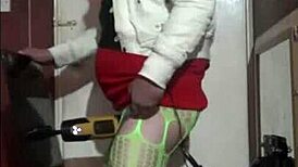 Shy bisexual enjoys dildo insertion and crossdressing masturbation