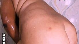 Bath Time Fun with Big Tits Amateur Showing Off Her Ass for You